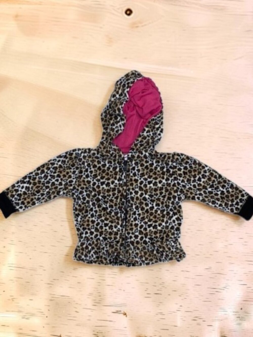 3/$12 💥♻ Garanimals Jacket Leopard Print Zip-Up Hoodie | Size 6-9m | 1119